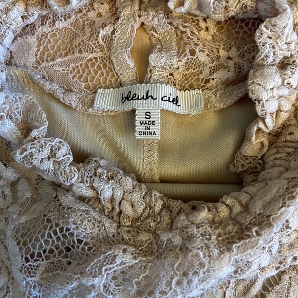 Bleuh Ciel Lace Top, Size Small - Picture 4 of 4